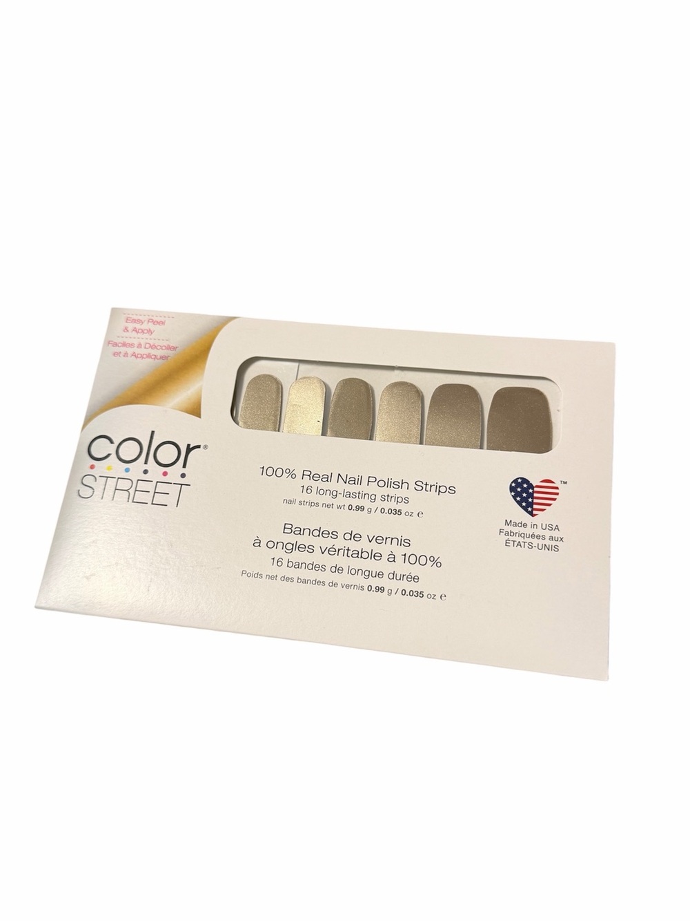 Color Street Nail Polish Strips stay golden